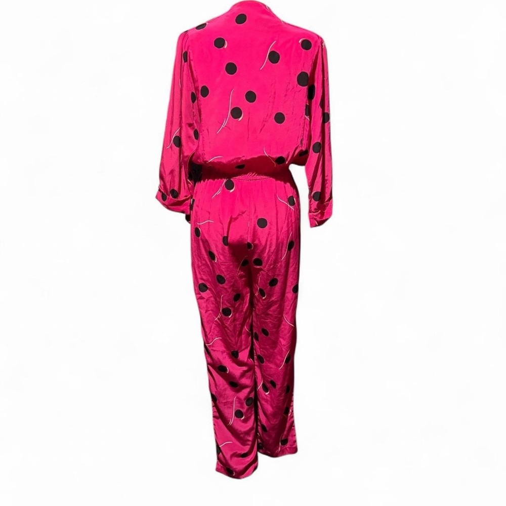 Pink Polka Dot Jumpsuit - Picture 2 of 5